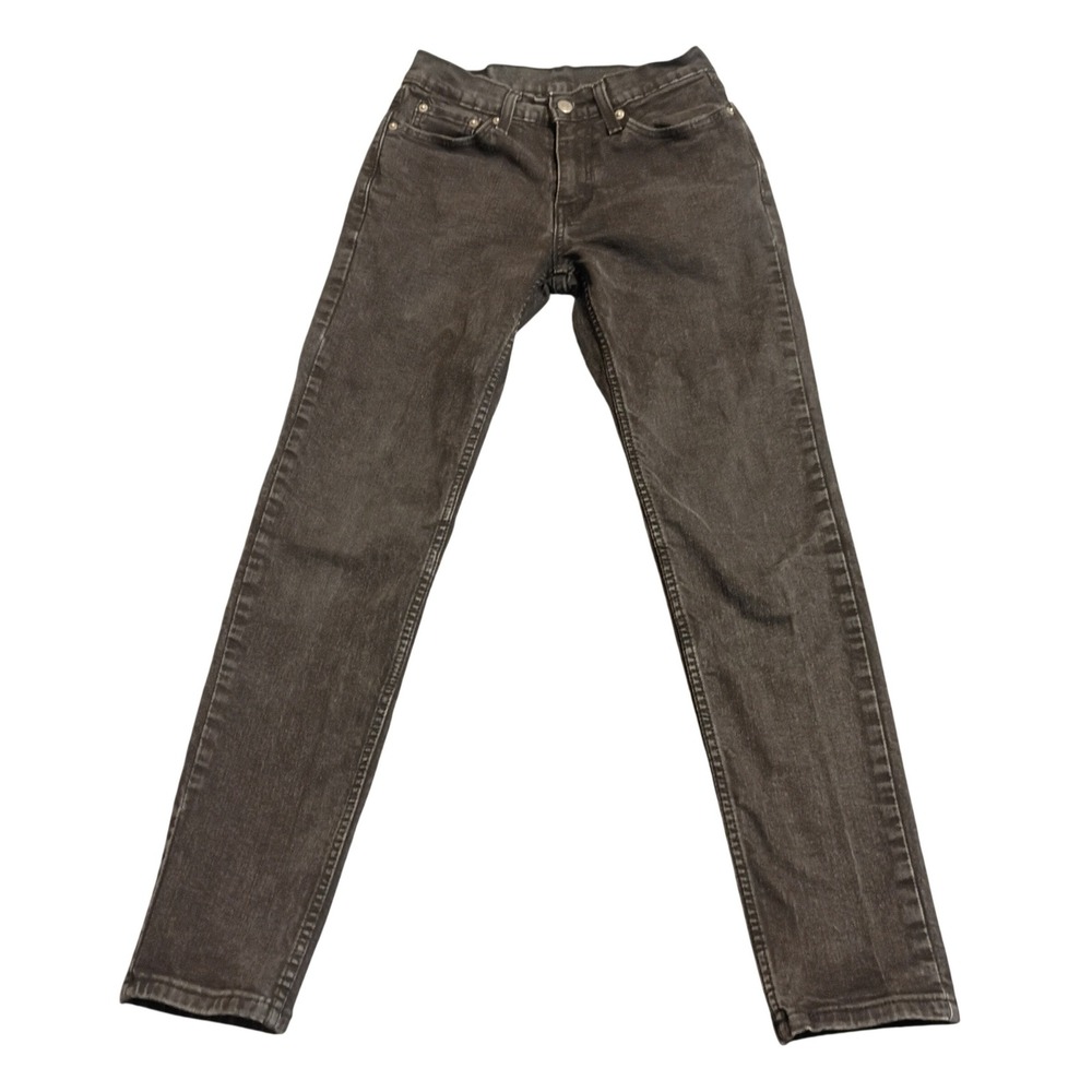 Levis 511 Slim Fit Jeans Mens 29x32 Faded Black Grey Stretch Denim 85494-0032